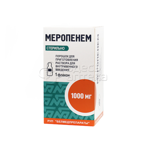 Меропенем пор д/р-ра для в/в введ 1г N1 #1