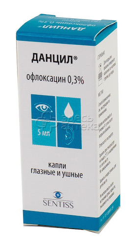 Данцил капли глазные и ушные 0.3% флакон-капельница, 5мл #1