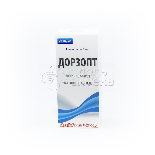 Дорзопт капли глазн 2% 5мл фл #1