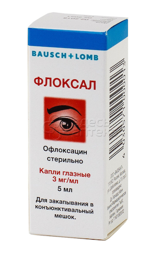 Флоксал капли глазн 0.3% 5мл фл #1