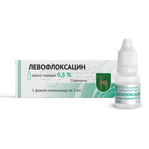 Левофлоксацин капли глаз 0,5% фл/кап 5мл #1