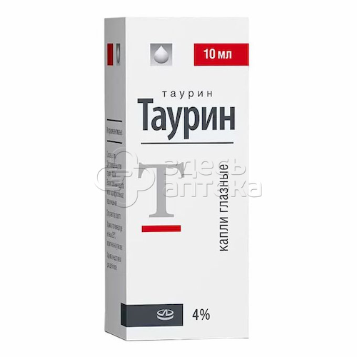 Таурин капли глазные 4% флакон-капельница 10мл #1