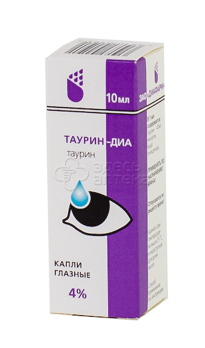 Таурин-ДИА капли глазные 4% 10мл флакон-капельница #1