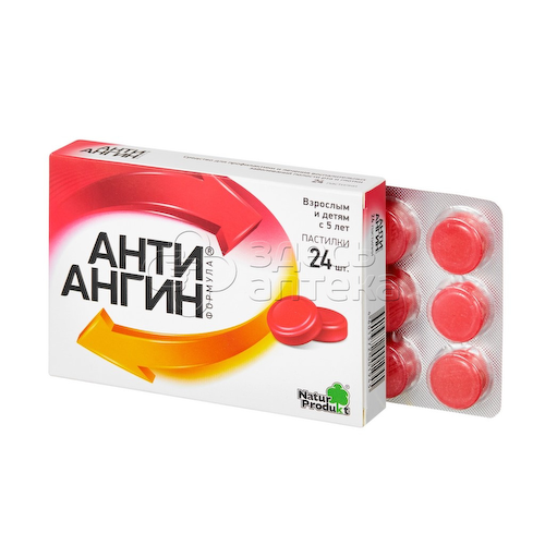 Анти-Ангин Формула, пастилки, 24шт #1