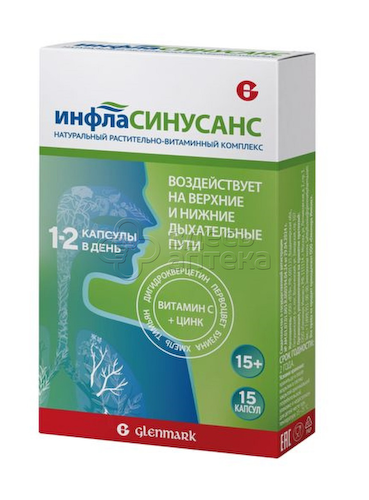 Инфласинусанс 445 мг капсулы, 15 шт #1