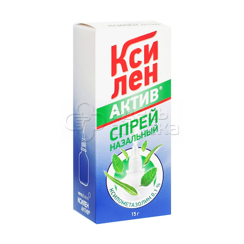 Ксилен Актив спрей назалный 0,1% флакон, 15г #1