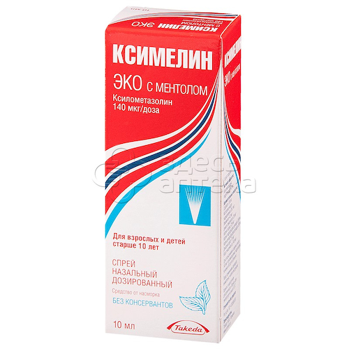 Ксимелин Эко с ментолом спрей назалный 0,1% 10мл #1
