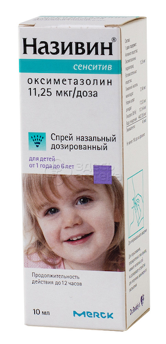 Називин Сенситив спрей назалн дозир 11,25мкг/доза фл 10мл ПЭ N1 #1