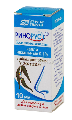 Ринорус 0.1% капли назальные флакон-капельница, 10 мл #1