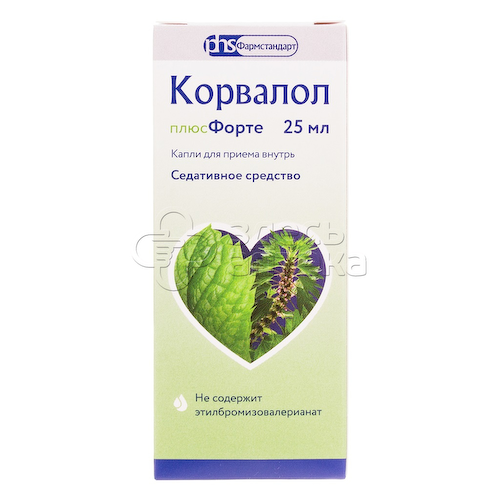 Корвалол ПлюсФорте капли для приема внутрь флакон-капельница, 25 мл #1