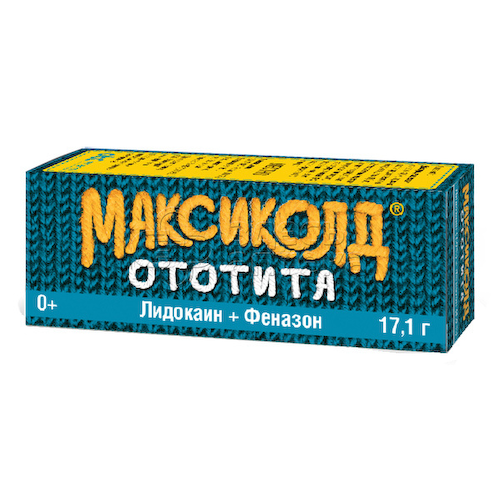Максиколд Ототита капли ушные 1%+4% флакон-капельница 15мл #1