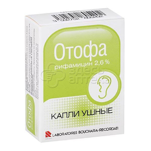 Отофа 2,6% капли ушные с пипеткой флакон, 10 мл #1