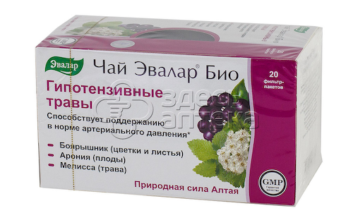 Чай Эвалар Био гипотензивные травы ф/п 1,5г N20 #1