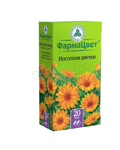 Ноготков цветки 1,5 г фильтр-пакетики, 20 шт #1