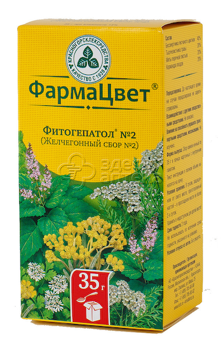 Сбор желчегонный №2 (Фитогепатол) пачка 35г #1