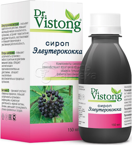Сироп Dr.Vistong элеутерококка 150мл #1