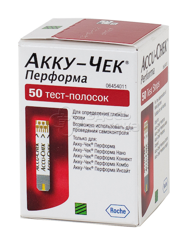 Тест-полоски Акку-Чек Перформа, 50шт #1