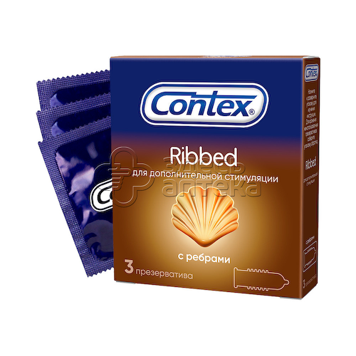 Презервативы Контекс Ribbed, 3 шт #1
