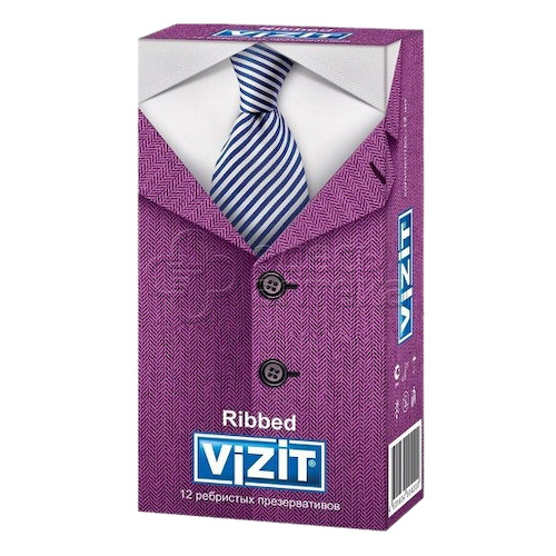 Презервативы Vizit Ribbed (ребристые) N12 #1