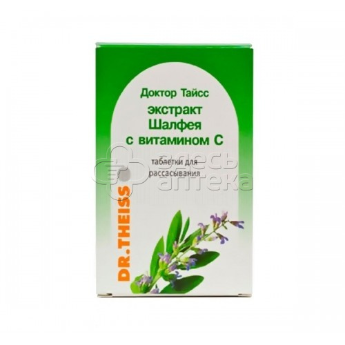 Доктор Тайсс табл. д/рассас. с экстракт. шалфея и вит С 60гр #1