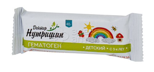 Гематоген Народный Детский (Доктор Нутришин) 40г #1