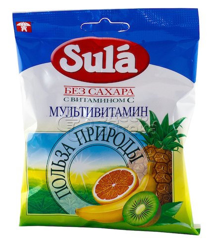 Леденцы Sula б/сахара (мультивитамин) 60г #1
