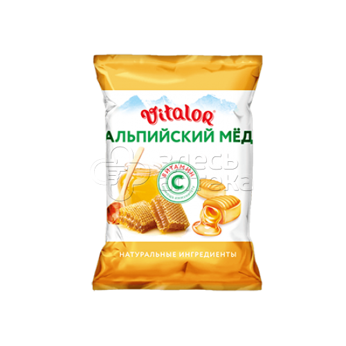 Виталор Альпийский мед леденцовая карамель с витамином С 60г #1