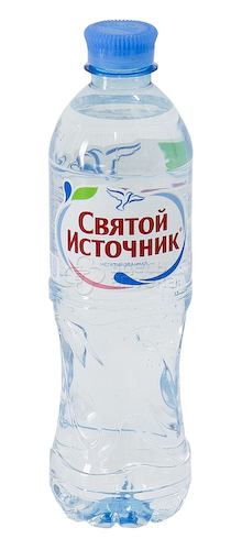 Вода минеральная Святой Источник 0,5 л в пластиковой бутылке негазированная #1