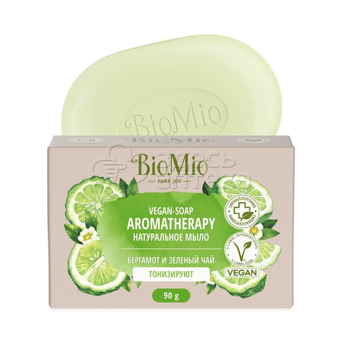 BioMio Натуральное мыло Бергамот и Зеленый чай, 90г #1