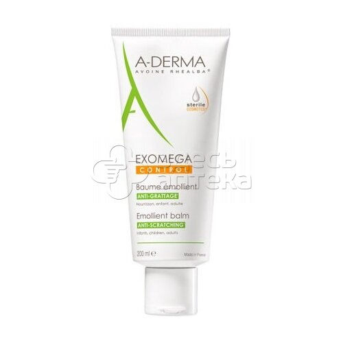 Бальзам смягчающий Exomega A-Derma 200мл #1