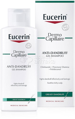 Eucerin Эуцерин  DERMOCAPILLAIRE шампунь-гель против перхоти флакон, 250 мл #1