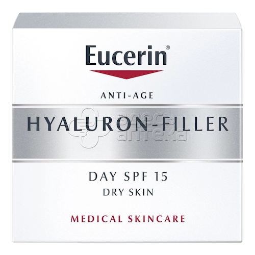Eucerin Эуцерин Hyaluron-Filler Крем для дневного ухода за сухой чувствительной кожей SPF15, 50мл #1
