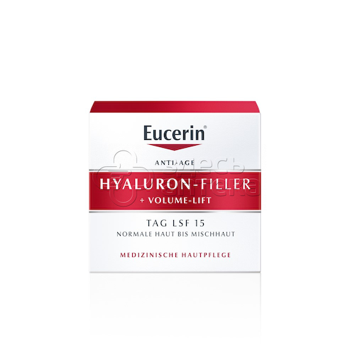 Eucerin Эуцерин Hyaluron-Filler+Volume-Lift Крем для дневного ухода за Нормальной и Комбинированной кожей с SPF 15+UVA, 50мл #1