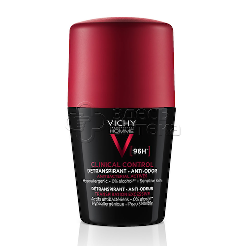 Виши Homme Дезодорантант-антиперсперант CLINICAL CONTROL 96Ч, 50 мл #1
