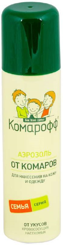 Средство репеллентное Комарофф аэрозоль от комаров флакон, 150 мл #1