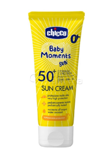 Чикко Крем солнцезащитный минеральный Baby Moments для детей с 0 лет SPF50+ туба, 75 мл #1