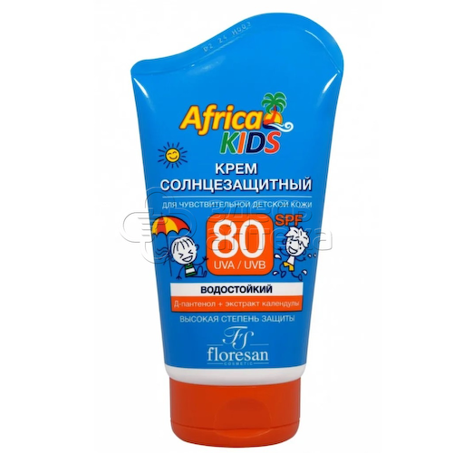 Флоресан Крем солнцезащитный для детей SPF 80 Africa Kids, 100мл #1