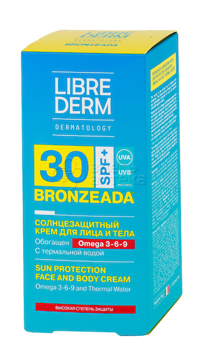 Либридерм Бронзиада крем солнцезащитный SPF 30 с Омега3-6-9 и термальной водой, 150мл #1