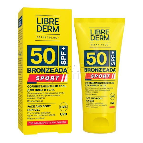 Либридерм Бронзиада спорт гель cолнцезащитный для лица и тела spf50 туба, 50 мл #1