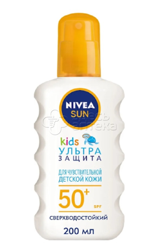 Нивея Сан Кидс спрей солнцезащитный &quot;Ультра защита&quot; SPF50+ флакон, 200 мл #1