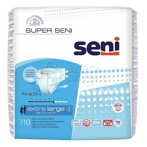 Подгузники для взрослых Super Seni Classic разм XL 10шт #1