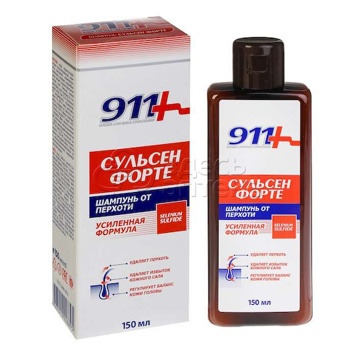 911 - Сульсен Форте Шампунь от перхоти д/всех типов волос, 150 мл #1