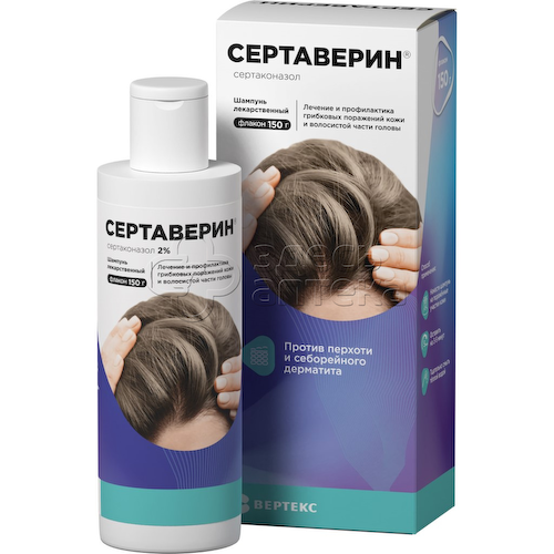 Сертаверин шамп. лекарственный 2% фл. 150г #1