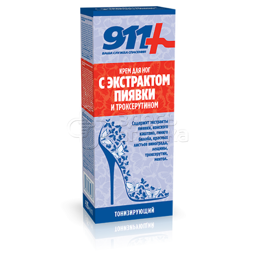 911 - Крем с экстрактом пиявки и троксерутином, 85 мл #1