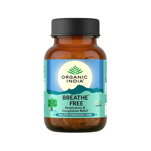 Бриф Фри (60 кап, 325 мг), Breathe Free, произв. Organic India #1