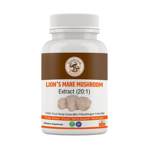 Экстракт гриба Ежовик гребенчатый (60 кап), Lion`s Mane Mushroom Extract, произв. Mushroom Essence #1