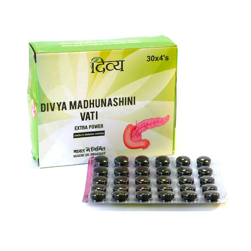 Мадхунашини Вати (120 таб, 500 мг), Madhunashini Vati, произв. Patanjali #1