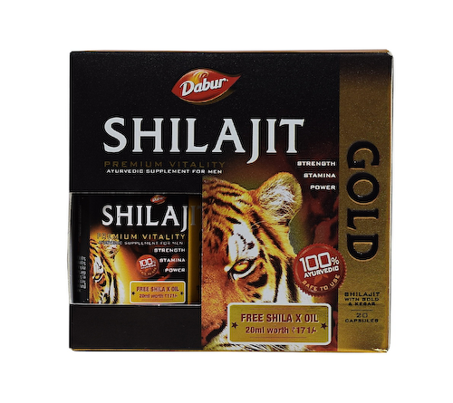 Шиладжит Голд (20 кап), Shilajit Gold, произв. Dabur #1