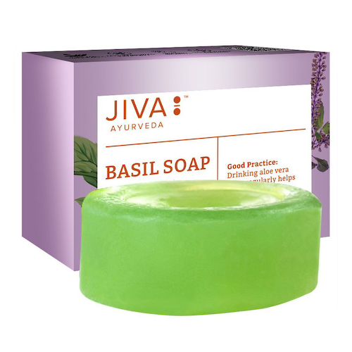 Мыло на основе индийских трав (100 г), Basil Soap, произв. Jiva #1