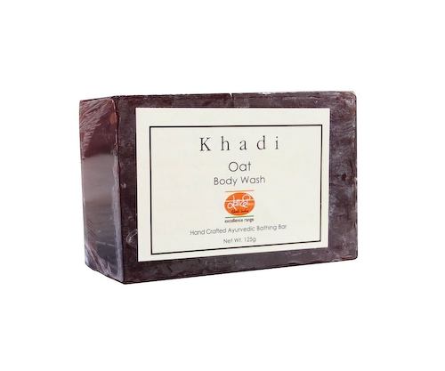 Мыло ручной работы с Овсом (125 г), Oat Body Wash, произв. Khadi Mauri #1